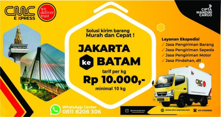 Ekspedisi Jakarta Ke Batam Murah Tarif 10 000 Per Kg Min 10 Kg S K