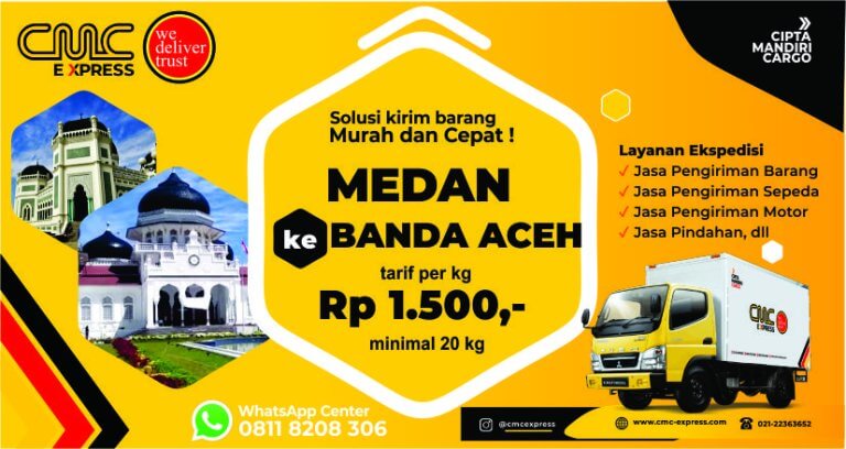 Ekspedisi Medan Ke Banda Aceh Murah Tarif Per Kg Min Kg