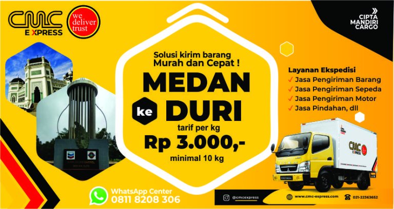 Ekspedisi Medan Ke Duri Murah Tarif 1 500 Per Kg Min 10 Kg 2024