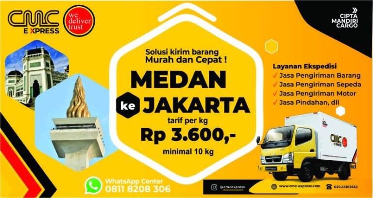 Ekspedisi Medan Ke Jakarta Murah Tarif 3.600 Per Kg [min 10 Kg] *S&K ...