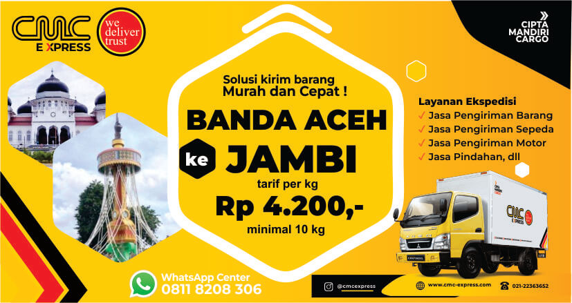 Ekspedisi Murah Banda Aceh ke Jambi