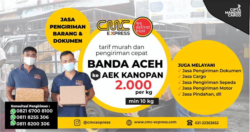 Ekspedisi Banda Aceh ke Aek Kanopan
