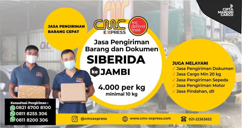 Jasa Ekspedisi Siberida Ke Jambi