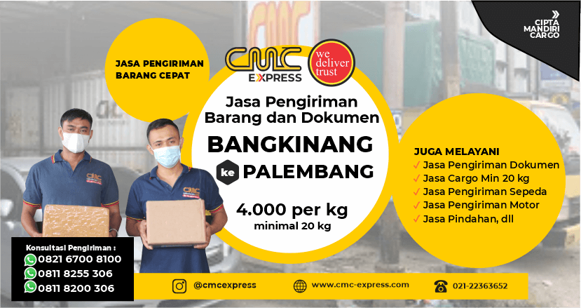 Jasa Ekspedisi Bangkinang Ke Palembang